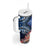 Penrhyn aka Tongareva Cook Islands Atoll Personalised Tumbler With Handle with Pacific Coral Reef Blue Vibe