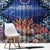 Penrhyn aka Tongareva Cook Islands Atoll Personalised Window Curtain with Pacific Coral Reef Blue Vibe