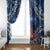 Penrhyn aka Tongareva Cook Islands Atoll Personalised Window Curtain with Pacific Coral Reef Blue Vibe