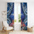 Penrhyn aka Tongareva Cook Islands Atoll Personalised Window Curtain with Pacific Coral Reef Blue Vibe