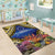 Penrhyn aka Tongareva Cook Islands Atoll Personalised Area Rug with Pacific Coral Reef Gold Vibe