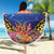 Penrhyn aka Tongareva Cook Islands Atoll Personalised Beach Blanket with Pacific Coral Reef Gold Vibe