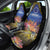 Penrhyn aka Tongareva Cook Islands Atoll Personalised Car Seat Cover with Pacific Coral Reef Gold Vibe