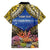 Penrhyn aka Tongareva Cook Islands Atoll Personalised Hawaiian Shirt with Pacific Coral Reef Gold Vibe