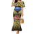 Penrhyn aka Tongareva Cook Islands Atoll Personalised Mermaid Dress with Pacific Coral Reef Gold Vibe