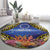 Penrhyn aka Tongareva Cook Islands Atoll Personalised Round Carpet with Pacific Coral Reef Gold Vibe