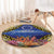 Penrhyn aka Tongareva Cook Islands Atoll Personalised Round Carpet with Pacific Coral Reef Gold Vibe