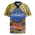 Penrhyn aka Tongareva Cook Islands Atoll Personalised Rugby Jersey with Pacific Coral Reef Gold Vibe