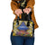 Penrhyn aka Tongareva Cook Islands Atoll Personalised Shoulder Handbag with Pacific Coral Reef Gold Vibe