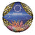 Penrhyn aka Tongareva Cook Islands Atoll Personalised Spare Tire Cover with Pacific Coral Reef Gold Vibe