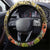 Penrhyn aka Tongareva Cook Islands Atoll Steering Wheel Cover with Pacific Coral Reef Gold Vibe