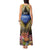 Penrhyn aka Tongareva Cook Islands Atoll Personalised Tank Maxi Dress with Pacific Coral Reef Gold Vibe