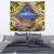 Penrhyn aka Tongareva Cook Islands Atoll Personalised Tapestry with Pacific Coral Reef Gold Vibe