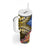 Penrhyn aka Tongareva Cook Islands Atoll Personalised Tumbler With Handle with Pacific Coral Reef Gold Vibe