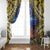 Penrhyn aka Tongareva Cook Islands Atoll Personalised Window Curtain with Pacific Coral Reef Gold Vibe