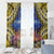 Penrhyn aka Tongareva Cook Islands Atoll Personalised Window Curtain with Pacific Coral Reef Gold Vibe