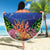 Penrhyn aka Tongareva Cook Islands Atoll Personalised Beach Blanket with Pacific Coral Reef Green Vibe