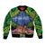 Penrhyn aka Tongareva Cook Islands Atoll Personalised Bomber Jacket with Pacific Coral Reef Green Vibe