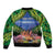 Penrhyn aka Tongareva Cook Islands Atoll Personalised Bomber Jacket with Pacific Coral Reef Green Vibe