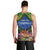 Penrhyn aka Tongareva Cook Islands Atoll Personalised Men Tank Top with Pacific Coral Reef Green Vibe