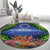 Penrhyn aka Tongareva Cook Islands Atoll Personalised Round Carpet with Pacific Coral Reef Green Vibe