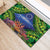 Penrhyn aka Tongareva Cook Islands Atoll Personalised Rubber Doormat with Pacific Coral Reef Green Vibe