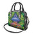 Penrhyn aka Tongareva Cook Islands Atoll Personalised Shoulder Handbag with Pacific Coral Reef Green Vibe