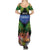 Penrhyn aka Tongareva Cook Islands Atoll Personalised Summer Maxi Dress with Pacific Coral Reef Green Vibe