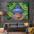 Penrhyn aka Tongareva Cook Islands Atoll Personalised Tapestry with Pacific Coral Reef Green Vibe