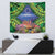 Penrhyn aka Tongareva Cook Islands Atoll Personalised Tapestry with Pacific Coral Reef Green Vibe