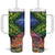 Penrhyn aka Tongareva Cook Islands Atoll Personalised Tumbler With Handle with Pacific Coral Reef Green Vibe