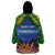 Penrhyn aka Tongareva Cook Islands Atoll Personalised Wearable Blanket Hoodie with Pacific Coral Reef Green Vibe