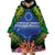 Penrhyn aka Tongareva Cook Islands Atoll Personalised Wearable Blanket Hoodie with Pacific Coral Reef Green Vibe