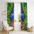 Penrhyn aka Tongareva Cook Islands Atoll Personalised Window Curtain with Pacific Coral Reef Green Vibe