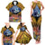 Te Ulu o te Watu Cook Islands Atoll Personalised Family Matching Tank Maxi Dress and Hawaiian Shirt Pukapuka Map with Pacific Coral Reef Gold Vibe