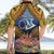 Te Ulu o te Watu Cook Islands Atoll Personalised Hawaiian Shirt Pukapuka Map with Pacific Coral Reef Gold Vibe