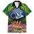 Te Ulu o te Watu Cook Islands Atoll Personalised Hawaiian Shirt Pukapuka Map with Pacific Coral Reef Green Vibe