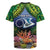 Te Ulu o te Watu Cook Islands Atoll Personalised Rugby Jersey Pukapuka Map with Pacific Coral Reef Green Vibe