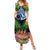 Te Ulu o te Watu Cook Islands Atoll Personalised Summer Maxi Dress Pukapuka Map with Pacific Coral Reef Green Vibe