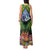 Te Ulu o te Watu Cook Islands Atoll Personalised Tank Maxi Dress Pukapuka Map with Pacific Coral Reef Green Vibe