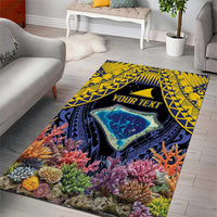 Tokelau Atafu Atoll Personalised Area Rug Pacific Coral Reef Vibe LT9 - Polynesian Pride