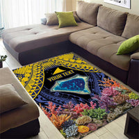 Tokelau Atafu Atoll Personalised Area Rug Pacific Coral Reef Vibe LT9 - Polynesian Pride