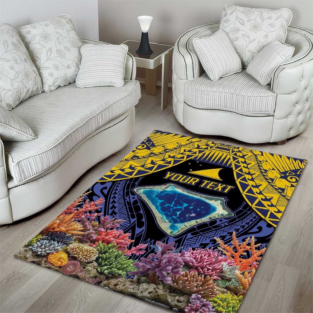 Tokelau Atafu Atoll Personalised Area Rug Pacific Coral Reef Vibe LT9 - Polynesian Pride