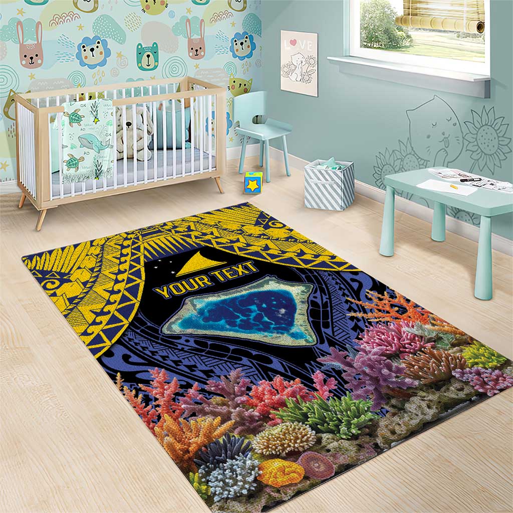 Tokelau Atafu Atoll Personalised Area Rug Pacific Coral Reef Vibe LT9 - Polynesian Pride