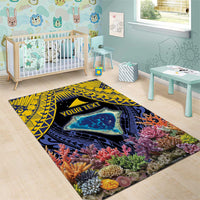 Tokelau Atafu Atoll Personalised Area Rug Pacific Coral Reef Vibe LT9 - Polynesian Pride