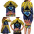 Tokelau Atafu Atoll Personalised Family Matching Long Sleeve Bodycon Dress and Hawaiian Shirt Pacific Coral Reef Vibe