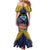 Tokelau Atafu Atoll Personalised Family Matching Mermaid Dress and Hawaiian Shirt Pacific Coral Reef Vibe