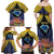 Tokelau Atafu Atoll Personalised Family Matching Off Shoulder Maxi Dress and Hawaiian Shirt Pacific Coral Reef Vibe