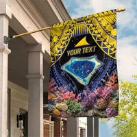 Tokelau Atafu Atoll Personalised Garden Flag Pacific Coral Reef Vibe LT9 House Flag Gold - Polynesian Pride