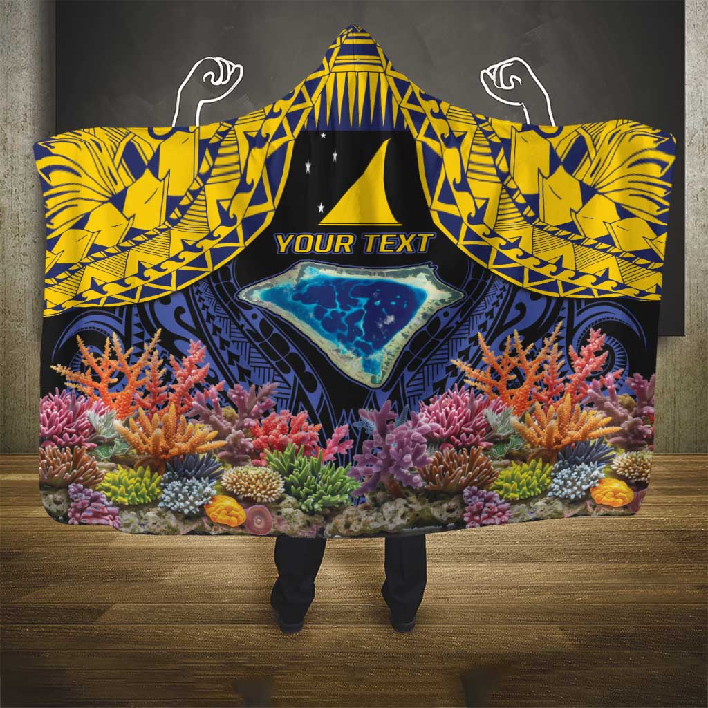 Tokelau Atafu Atoll Personalised Hooded Blanket Pacific Coral Reef Vibe LT9 - Polynesian Pride